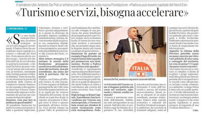 de poli intervista mattino di padova